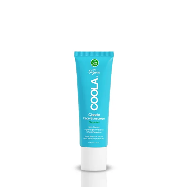 Coola classic creme solaire pour le visage fps 30 concombre